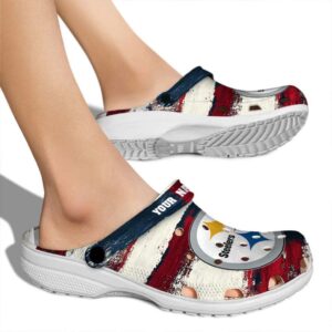 Pittsburgh Steelers Patriotic Stripes Crocs New Arrival