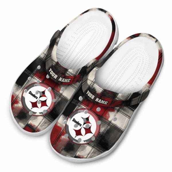 Pittsburgh Steelers Plaid Fusion Crocs Top rated