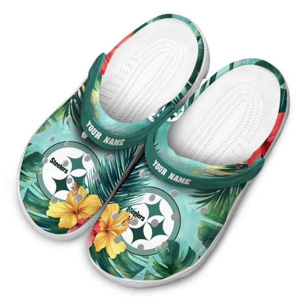 Pittsburgh Steelers Tropical Vibes Crocs Top rated