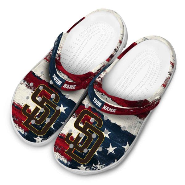 San Diego Padres Patriotic Stripes Crocs Top rated