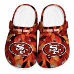 San Francisco 49ers Autumn Leaves Crocs Fashion forward
