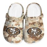 San Francisco 49ers Desert Camo Crocs Fashion forward