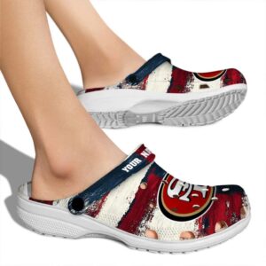 San Francisco 49ers Patriotic Stripes Crocs New Arrival