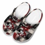 San Francisco 49ers Plaid Fusion Crocs Fashion forward