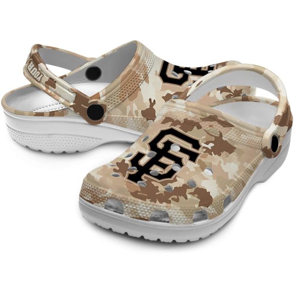 San Francisco Giants Desert Camo Crocs Premium grade
