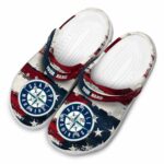 Seattle Mariners Patriotic Stripes Crocs Fashion forward