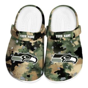 Seattle Seahawks Camouflage Craze Crocs Fashion forward