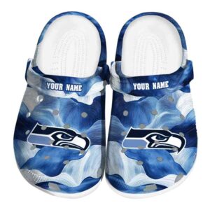 Seattle Seahawks Ocean Waves Crocs Fashion forward