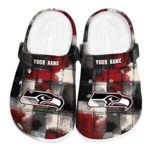 Seattle Seahawks Plaid Fusion Crocs Fashion forward
