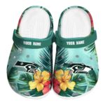 Seattle Seahawks Tropical Vibes Crocs Fashion forward