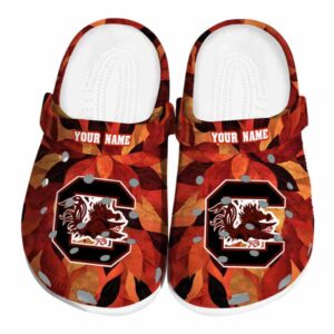 South Carolina Gamecocks Autumn Leaves Crocs Fashion forward