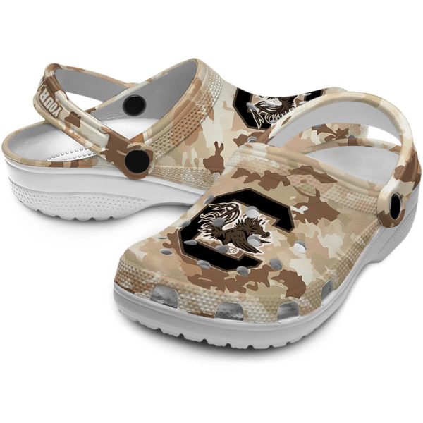 South Carolina Gamecocks Desert Camo Crocs Premium grade