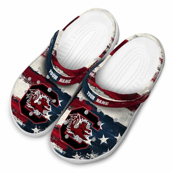 South Carolina Gamecocks Patriotic Stripes Crocs Top rated