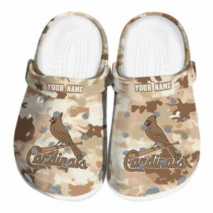 St Louis Cardinals Desert Camo Crocs Fashion forward