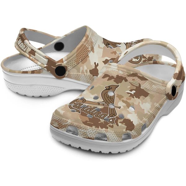 St Louis Cardinals Desert Camo Crocs Premium grade