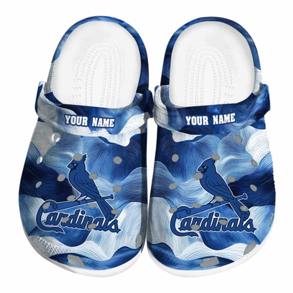 St Louis Cardinals Ocean Waves Crocs Fashion forward