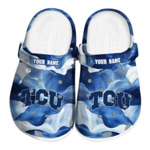 TCU Horned Frogs Ocean Waves Crocs Fashion forward
