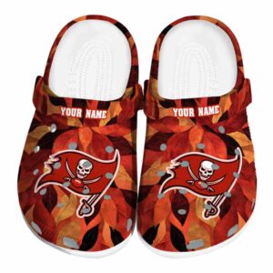 Tampa Bay Buccaneers Autumn Leaves Crocs Fashion forward