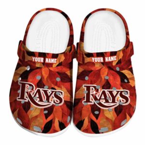 Tampa Bay Rays Autumn Leaves Crocs Fashion forward