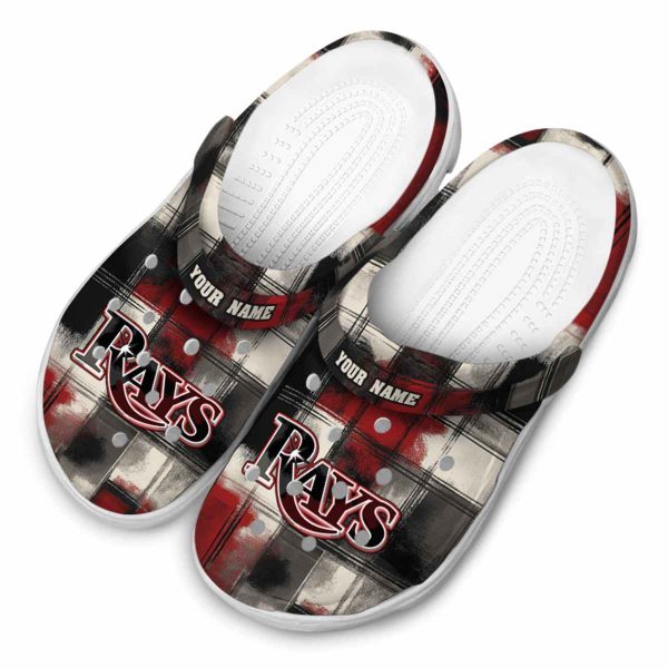 Tampa Bay Rays Plaid Fusion Crocs Top rated