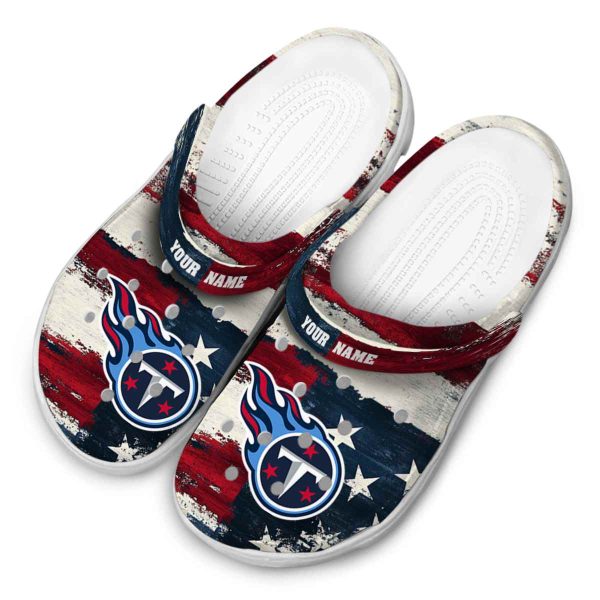 Tennessee Titans Patriotic Stripes Crocs Top rated