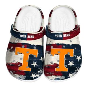 Tennessee Volunteers Patriotic Stripes Crocs Fashion forward