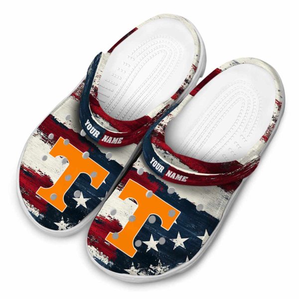 Tennessee Volunteers Patriotic Stripes Crocs Top rated
