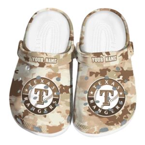 Texas Rangers Desert Camo Crocs Fashion forward