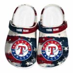 Texas Rangers Patriotic Stripes Crocs Fashion forward