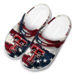 Texas Tech Red Raiders Patriotic Stripes Crocs Fashion forward