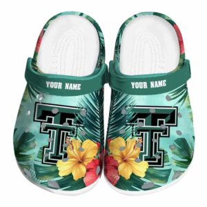 Texas Tech Red Raiders Tropical Vibes Crocs Fashion forward