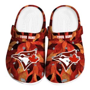 Toronto Blue Jays Autumn Leaves Crocs Fashion forward