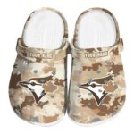 Toronto Blue Jays Desert Camo Crocs Fashion forward