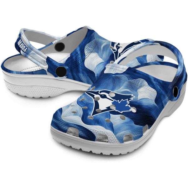 Toronto Blue Jays Ocean Waves Crocs Premium grade