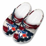 Toronto Blue Jays Patriotic Stripes Crocs Fashion forward