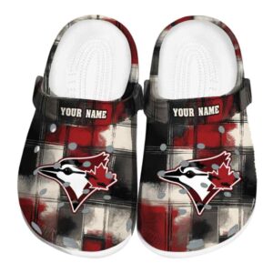 Toronto Blue Jays Plaid Fusion Crocs Fashion forward