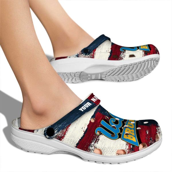 UCLA Bruins Patriotic Stripes Crocs New Arrival