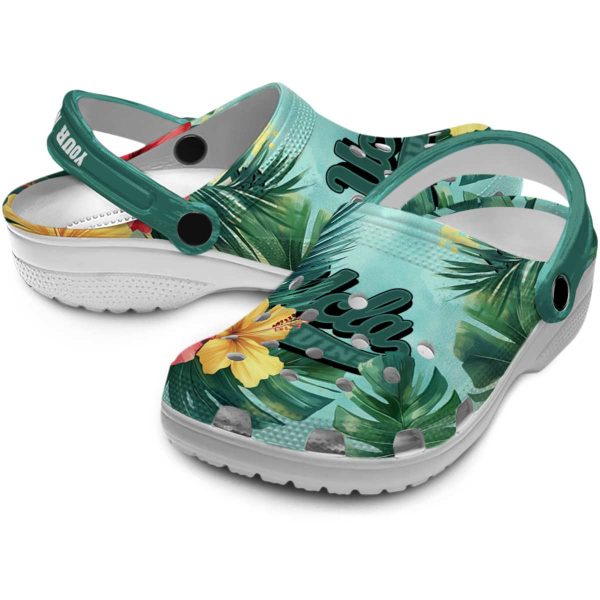 UCLA Bruins Tropical Vibes Crocs Premium grade