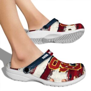 USC Trojans Patriotic Stripes Crocs New Arrival