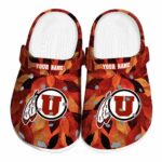 Utah Utes Autumn Leaves Crocs Fashion forward