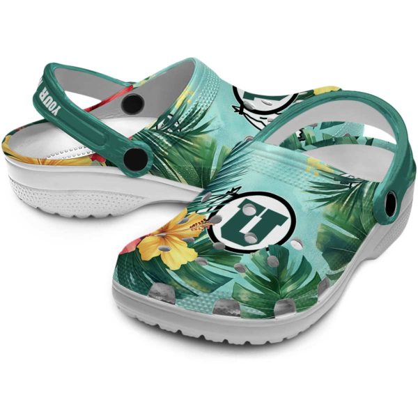 Utah Utes Tropical Vibes Crocs Premium grade