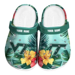 Virginia Tech Hokies Tropical Vibes Crocs Fashion forward