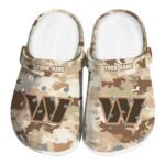 Washington Commanders Desert Camo Crocs Fashion forward