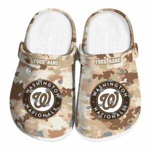Washington Nationals Desert Camo Crocs Fashion forward