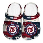Washington Nationals Patriotic Stripes Crocs Fashion forward