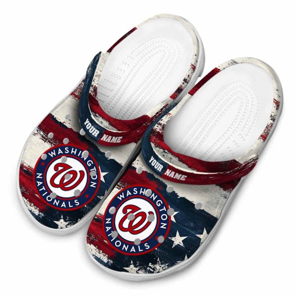 Washington Nationals Patriotic Stripes Crocs Top rated