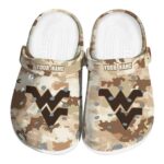 West Virginia Mountaineers Desert Camo Crocs Fashion forward