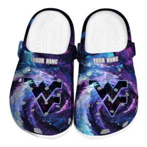 West Virginia Mountaineers Galaxy Swirl Crocs Fashion forward