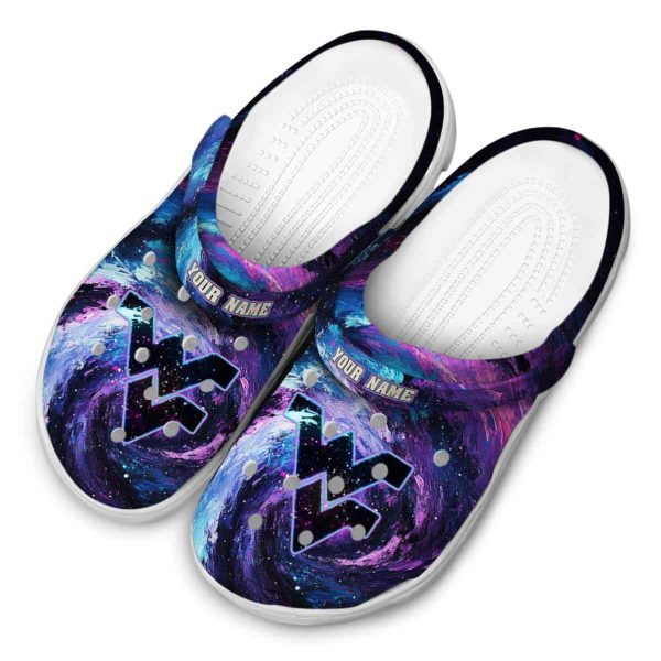 West Virginia Mountaineers Galaxy Swirl Crocs Top rated