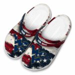 West Virginia Mountaineers Patriotic Stripes Crocs Fashion forward